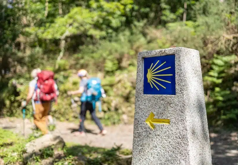 GR 65 – Via Podiensis Way of St. James near Domaine Papillon, 3-star campsite in the Lot